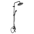 Душевая система ZEIN ZS-1BL, смеситель, тропическая и ручная лейка 3 режима, латунь, черная 9421387 - фото 17156282