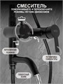 Душевая система ZEIN ZS-65BL, смеситель, троп. и ручная лейка квадрат, нерж. сталь, черный 9421388 - фото 17156292