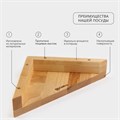 Угловая деревянная полка - подставка Adelica, 28×20×5 см, берёза 9939264 - фото 17157151