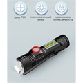 Фонарь ручной аккумуляторный, 10 Вт, 2200 мАч, P60, IPX45, zoom, 5 режимов, индикатор заряда 9667415 - фото 17157554