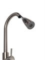 Смеситель для кухни ZEIN Z4961, нержавеющая сталь, с выдвижной лейкой, 2 режима, серый 9448948 - фото 17158896