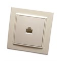 Розетка компьютерная 1-местная RJ-45, STEKKER серия Эрна, слоновая кость, PST00-9007-02 10224449 - фото 17162296