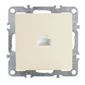 Розетка компьютерная 1-местная RJ-45, STEKKER серия Эрна, PST00-9107-02, слоновая кость 10224456 - фото 17162300