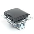Розетка 1-местная с/з с крышкой (механизм), STEKKER серия Эрна, PST16-9112-03, черный 10224493 - фото 17162325 Розетка 1-местная с/з с крышкой (механизм), STEKKER серия Эрна, PST16-9112-03, черный 10224493 - фото 17162325