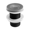Донный клапан ZEIN engr, маленькая кнопка, нержавеющая сталь, черный 9559103 - фото 17162621