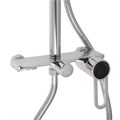 Душевая система ZEIN Z3892, излив в корпусе, лейка верхняя d=23 см, ручная 11.5 см, хром 9932202 - фото 17162877