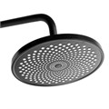 Душевая система ZEIN Z3895, с термостатом, лейка верхняя d=23 см, ручная 12,5 см, чёрная 9932205 - фото 17162894