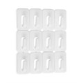 Держатель для проводов, 12 штук, цвет белый 9867117 - фото 17163489