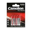 Батарейка алкалиновая Camelion Plus, ААА, LR03-4BL, блистер, 4 шт. 10302696 - фото 17165099