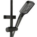 Душевая система ZEIN Z3685, верхняя и ручная лейка, ПВХ шланг, гигиенический набор, графит 9931955 - фото 17165435