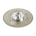 Диск алмазный для резки и шлифовки ТУНДРА, гальванический, сплошной, сухой рез, 125 мм, М14   993529 9935298 - фото 17165619