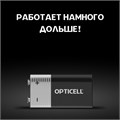 Батарейка алкалиновая OPTICELL, 9V, 6LR61-1BL, крона, 9В, блистер, 1 шт 10320636 - фото 17165630
