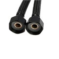 Подводка гибкая для смесителя ZEIN engr, нейлон, 1/2", М10, 120 см, набор 2 шт., черная 9867156 - фото 17165676