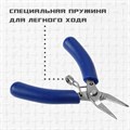 Длинногубцы для электроники, ТУНДРА mini, нерж. сталь, противоскользящие рукоятки, 90 мм 9785269 - фото 17166444