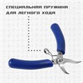 Длинногубцы изогнутые для электроники ТУНДРА mini, нерж. сталь, противоск. рукоятки, 90 мм 9785270 - фото 17166453