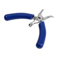 Длинногубцы изогнутые для электроники ТУНДРА mini, нерж. сталь, противоск. рукоятки, 90 мм 9785270 - фото 17166456