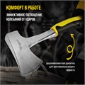 Топор ТУНДРА ПРОФИ, цельнокованый, двухкомпонентная рукоятка, 600 г 9947089 - фото 17166900