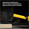 Молоток слесарный ТУНДРА ПРОФИ, квадратный боек, фиберглассовая 3К рукоятка, 600 г 9933309 - фото 17167042