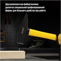 Молоток слесарный ТУНДРА ПРОФИ, квадратный боек, фиберглассовая 3К рукоятка, 800 г 9933310 - фото 17167051