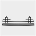 Полка для ванной прямая, 34×11,5×4,5 см, цвет черный 10348186 - фото 17167329