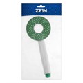 Лейка для душа ZEIN Z3537, d=105 мм, отверстие внутри, хром/зелёный 9931294 - фото 17167422