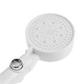 Лейка для душа ZEIN Z3540, d=90 мм, 5 режимов, кнопка "стоп", съёмный верх, белая 9931297 - фото 17167445