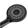 Набор леек для душа ZEIN Z3558, верхняя на шарнире d=22 cм, ручная 5 режимов d=12 cм, черная 9931315 - фото 17167577