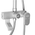 Душевая система ZEIN Z3868, смеситель, тропическая и ручная лейка, алюминий, матовая 9932176 - фото 17167849