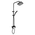 Душевая система ZEIN Z3869, смеситель, тропическая и ручная лейка, алюминий, черная 9932177 - фото 17167860