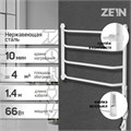 Полотенцесушитель электрический ZEIN PE-05 "Виктория", 400х600мм, 4 переклад, диммер, белый 10363942 - фото 17169164