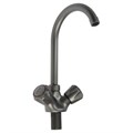 Смеситель для кухни ZEIN Z3664, двухвентильный, высота излива 22 см, ABS-пластик, графит 9931973 - фото 17169307