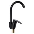 Смеситель для кухни ZEIN Z3668, однорычажный, высота излива 23 см, ABS-пластик, черный 9931977 - фото 17169341