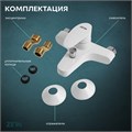Смеситель для ванны ZEIN Z3674, однорычажный, без душевого набора, ABS-пластик, белый 9931983 - фото 17169394