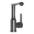 Смеситель для раковины ZEIN Z3697, поворотный излив высотой 18 см, ABS-пластик, графит 9932004 - фото 17169800