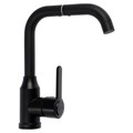 Смеситель для кухни ZEIN Z3702, поворотный излив высотой 20 см, ABS-пластик, черный 9932009 - фото 17169844