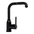 Смеситель для кухни ZEIN Z3702, поворотный излив высотой 20 см, ABS-пластик, черный 9932009 - фото 17169846