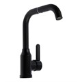 Смеситель для кухни ZEIN Z3702, поворотный излив высотой 20 см, ABS-пластик, черный 9932009 - фото 17169847