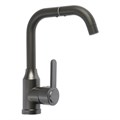 Смеситель для кухни ZEIN Z3703, поворотный излив высотой 20 см, ABS-пластик, графит 9932010 - фото 17169855