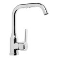 Смеситель для кухни ZEIN Z3704, поворотный излив высотой 20 см, ABS-пластик, хром 9932011 - фото 17169868