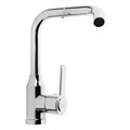 Смеситель для кухни ZEIN Z3704, поворотный излив высотой 20 см, ABS-пластик, хром 9932011 - фото 17169870