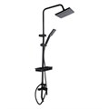 Душевая система ZEIN Z3861, смеситель, тропическая и ручная лейка, полка, латунь, черная 9932169 - фото 17169970