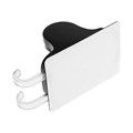 Держатель для душевой лейки ZEIN Z122, самоклеющейся, регулируемый, с крючком, черный 9931938 - фото 17170260