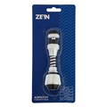 Аэратор ZEIN Z3604, поворотный, на шарнире, гибкий, 2 режима, хром/черный 9931929 - фото 17170508