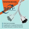 Аэратор ZEIN, регулировка потока, на гибком шланге, 170 мм, 2 режима, пластик, хром/черный 9847905 - фото 17170878