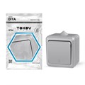 Переключатель TOKOV ELECTRIC, Dita, 1 клавиша, IP54, 10А, 250В, серый, TKL-DT-P1-C06-IP54 10404687 - фото 17171237