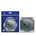 Розетка TOKOV ELECTRIC, Nix, 1-м, 16А, IP54, 250В, с з/к, с прозр. кр, серый, TKE-NX-R1Z-C06T-IP54 10404709 - фото 17171244