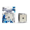 Розетка TV проходная TOKOV ELECTRIC, Pixel, (механизм), 4DB, бежевый TKE-PX-A1P-C02 10404811 - фото 17171266