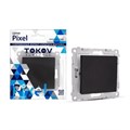 Переключатель проходной TOKOV ELECTRIC, Pixel, 1 клавиша, 10А, IP20, карбон, TKE-PX-P1-C14 10404815 - фото 17171269