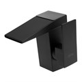 Смеситель для раковины ZEIN Z3810, дизайнерский, однорычажный, плоский излив, черный 9932118 - фото 17171739