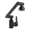 Смеситель для кухни ZEIN Z3746, однорычажный, высота регулируемая, аэратор 2 режима, графит 9932054 - фото 17171923